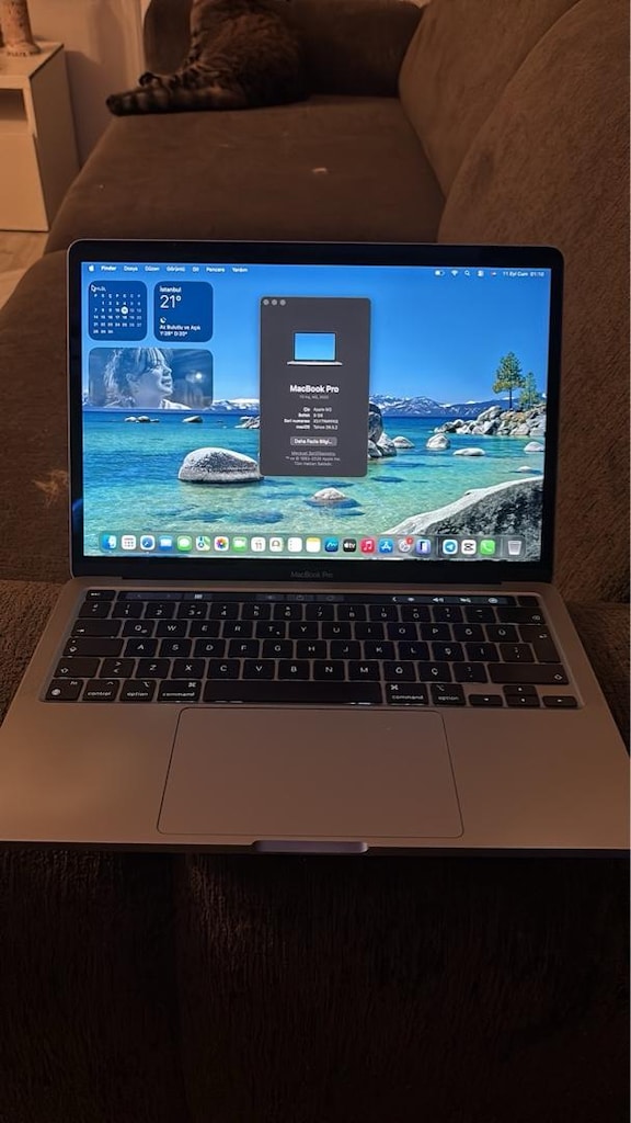 MacBook Pro M2 2022 13.3” 8GB 256GB SSD – Pil %91 – Temiz - 4