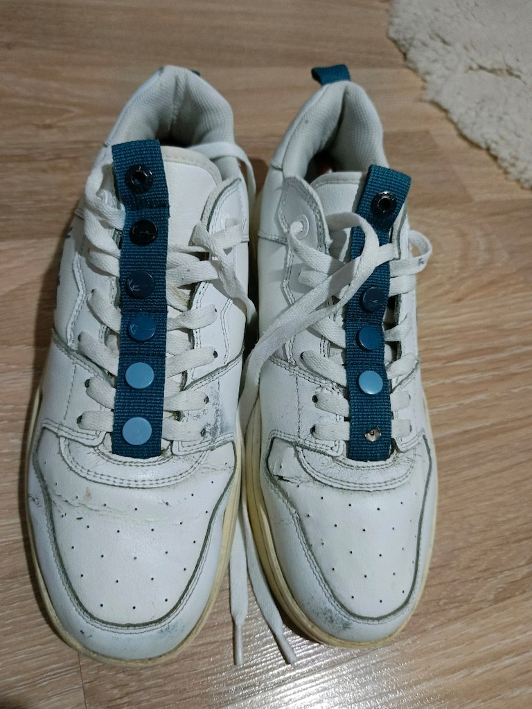 Karl Kani Beyaz / Mavi Sneaker (Numara: 46 / US 12) 44 giyene uyar - 2