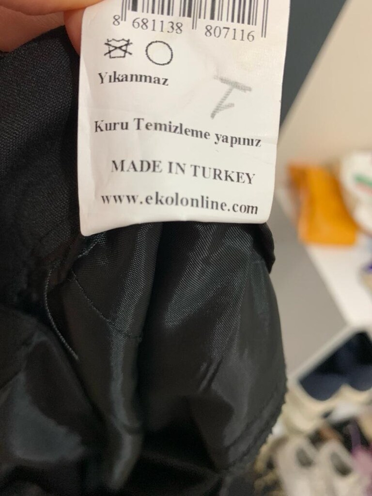 Ekol 36 beden siyah kumaş pantolon - 5