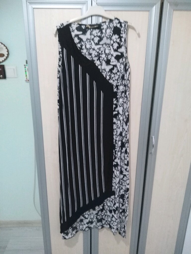 yazlık elbise adl marka cengiz abazoglu imzalı 42 beden
