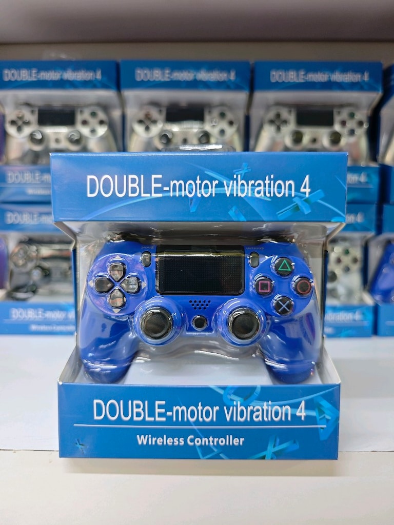 PS4 PC UYUMLU SIFIR MAVİ RENK KABLOSUZ TİTREŞİMLİ KOL
