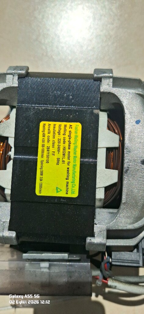 Arçelik çamaşır makinesi motoru - 4