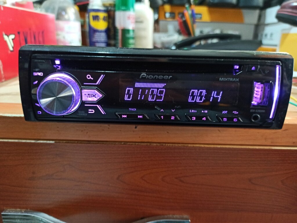 Eski seri Pioneer USB AUX RADYO CD ÇİFT ANFİ ÇIKIŞLI oto teyp sıfır gi - 5