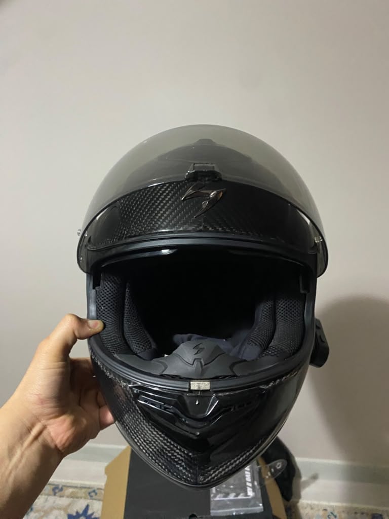 Scorpion EXO 1400 Evo II Air Carbon Kapalı Motosiklet Kaskı Siyah L - 4