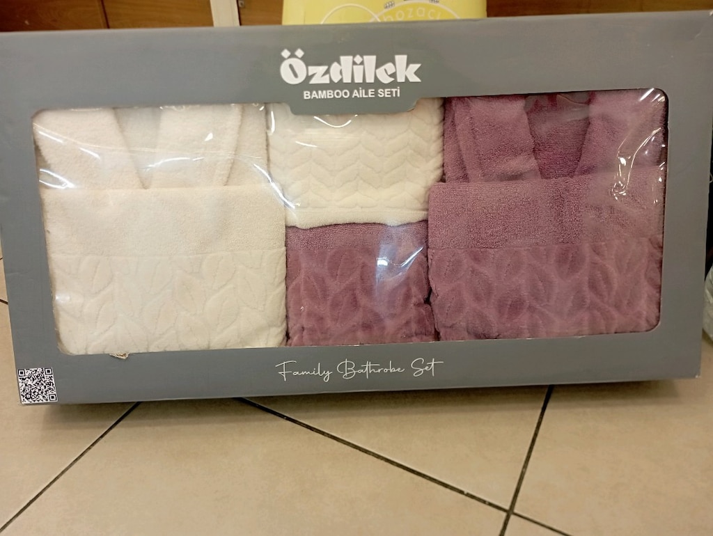 Özdilek Bamboo Aile seti bornoz takımı