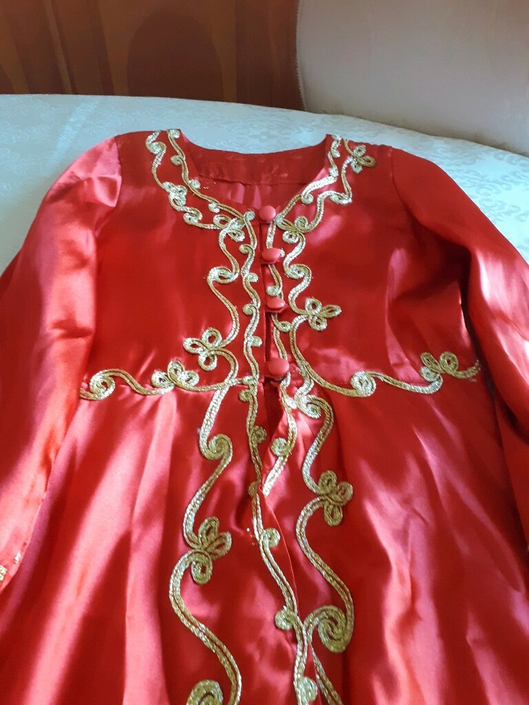 Çocuk için kırmızı bindallı - 3