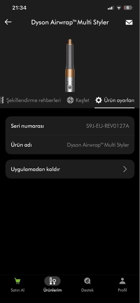 DYSON-AİRWRAP-COMPLE LONG 6 BAŞLIKLI MyDyson AKTİF Saç Şekillendirici - 8
