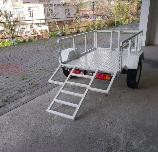 O1 Belgeli Motosiklet Taşıma Römorku