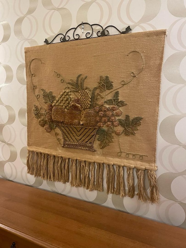 ANTİKA TABLO KUMAŞ 95x100 KUMAŞ TABLO - 6