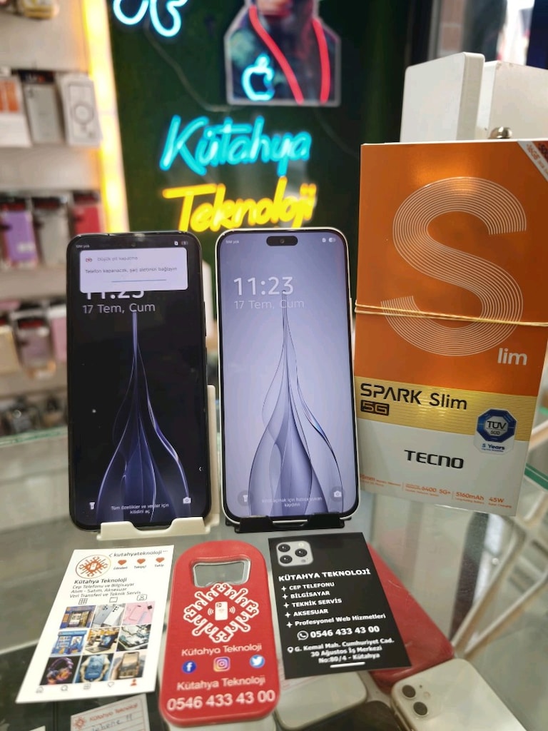 Tecno Spark Slim 5g 256/8 20 ay garantili temiz sorunsuz Fiyat 11500 - 2