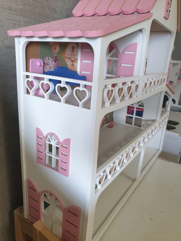 Ahşap Oyuncak Evi Barbie Evi - 4