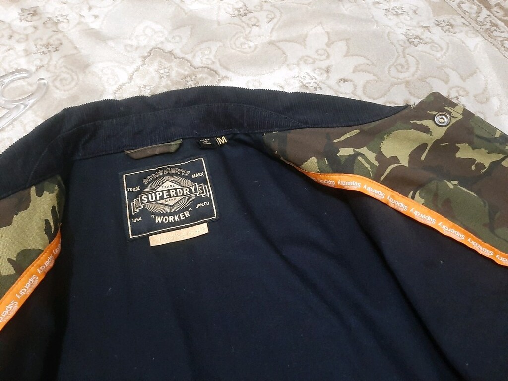 Sıfır Orj. Superdry Erkek Mont M Beden Kamuflaj tipi Sıfır Mont - 9