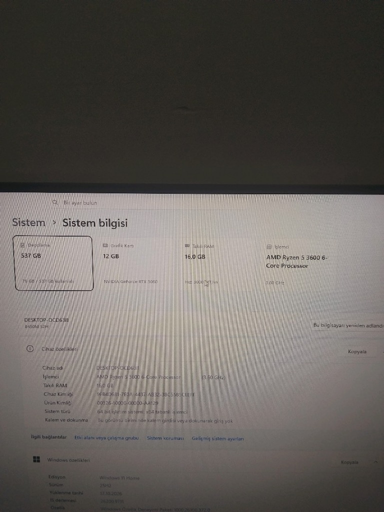 RTX 3060 12GB /// RYZEN 5 3600 - 8