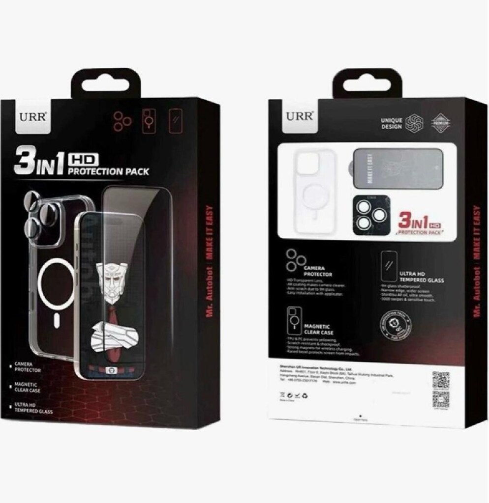 Apple iphone 16 Pro Max Kılıf, kamera koruma, ekran koruyucu 3 in 1 - 4
