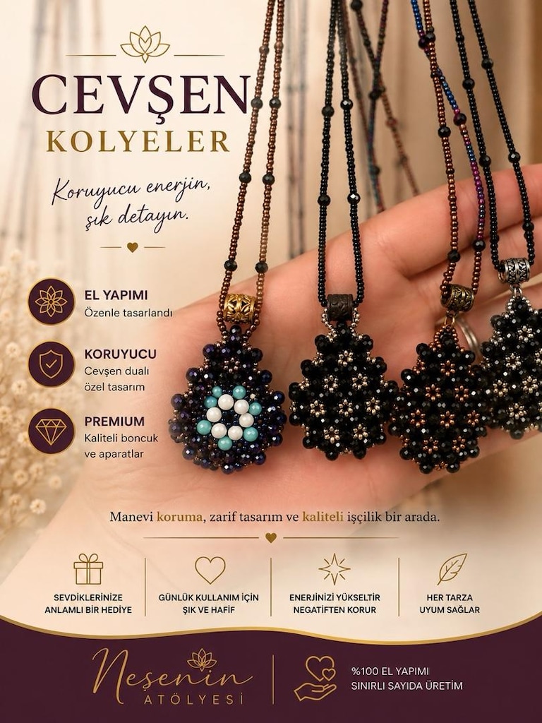 cevşen dualı kolye