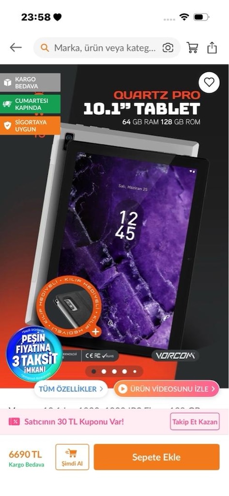 VORCOM QUARTZ PRO TABLET - 5
