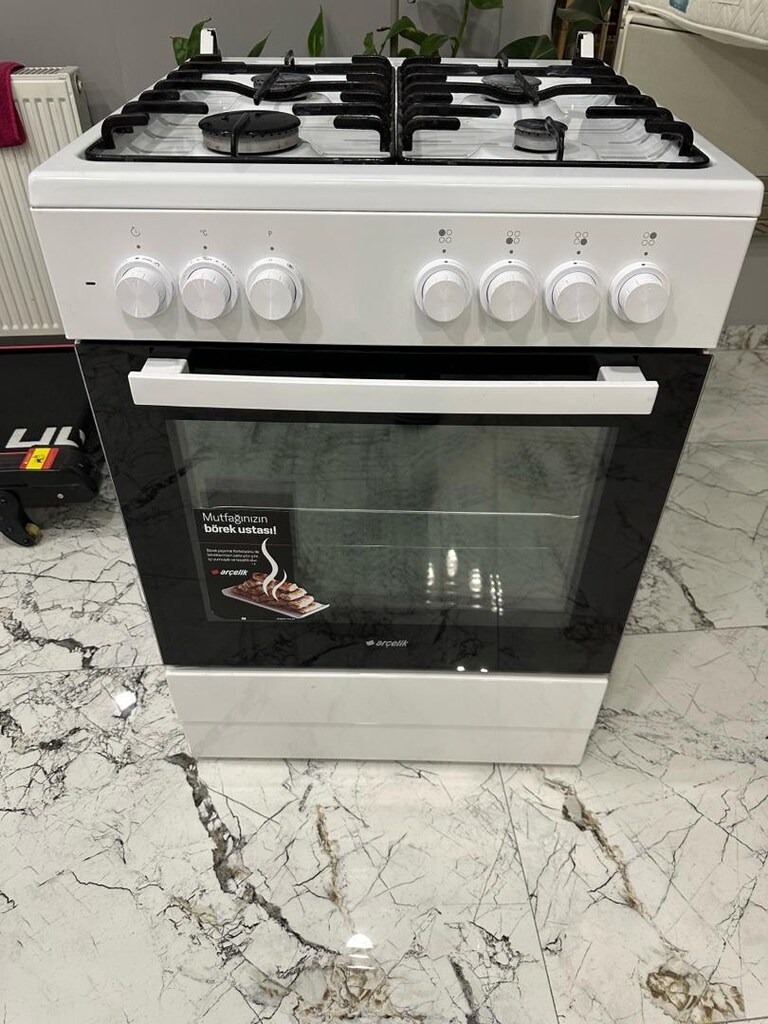 temiz kullanılmış garantili Arçelik ocaklı fırın - 4
