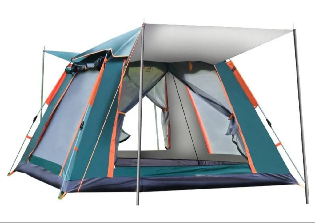 Kamp Çadırı 6 Kişilik Otomatik Kare Tenteli Çadır 240cmx240cmx160cm