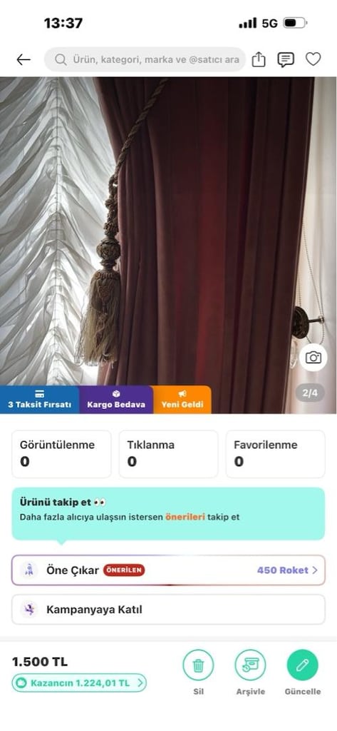 fon Persan perde - 2