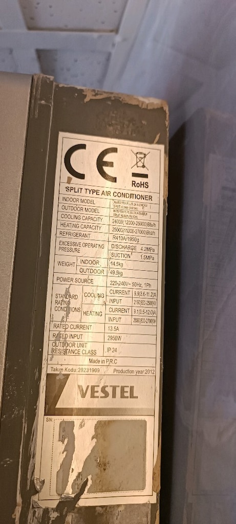 24000 BTU klima invertor. Vestel klima - 5