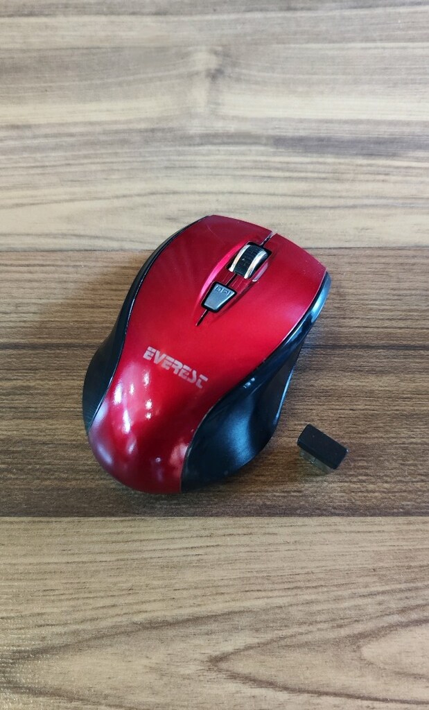 Everest Sm-245r Nano Optik Kırmızı/Siyah Kablosuz Mouse - 5