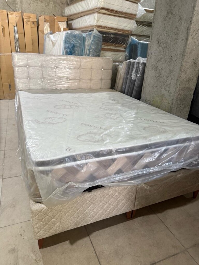 sıfır lüks çift kişilik baza başlık yatak - 3