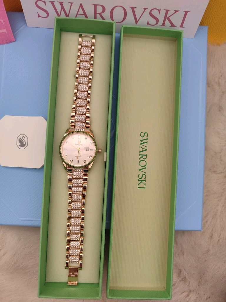 Swarovski Gold Saat - 3