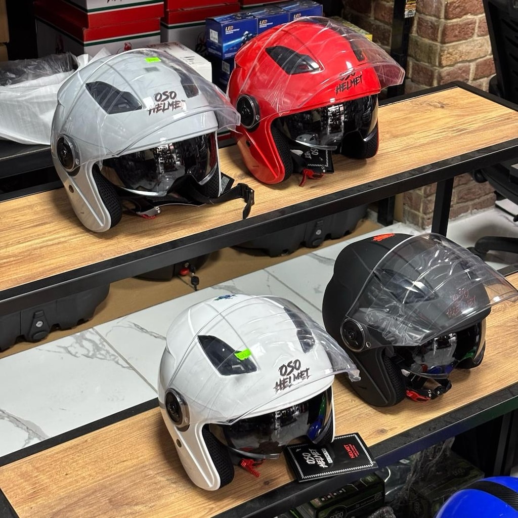 GÜNEŞ VİZÖRLÜ YARIM KASK - 5