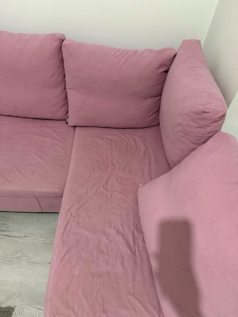Pembe L Koltuk – Modern Tasarım – Sağlam Metal İskelet - 4