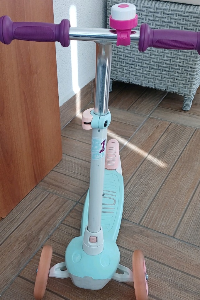 Oxelo çocuk scooter ışıklı B1 500 model decathlon YENİ GİBİ zilide var - 6