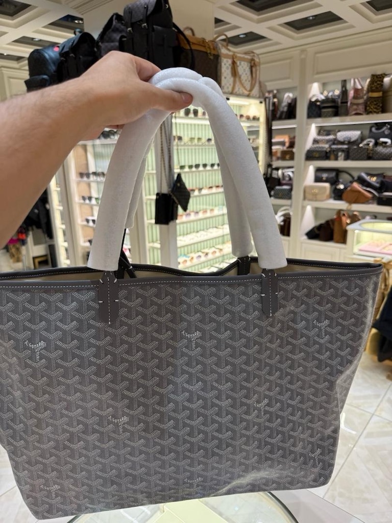 Goyard Saint Louis Tote Bag Gri SIFIR - 3