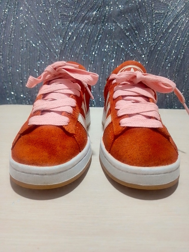 Adidas Campus Turuncu süet Sneaker - 4