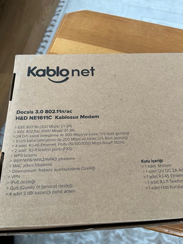 (SIFIR ÜRÜN) KABLONET HONG KONG H&D NE 1611C - 6