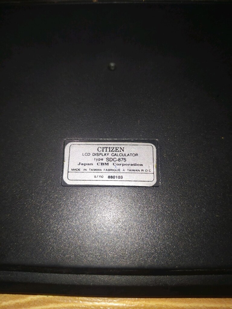 Citizen SDC-875 Hesap Makinesi - 6