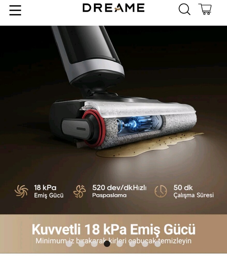 dreame ıslak kuru h14 dual şarjlı süpürge - 7