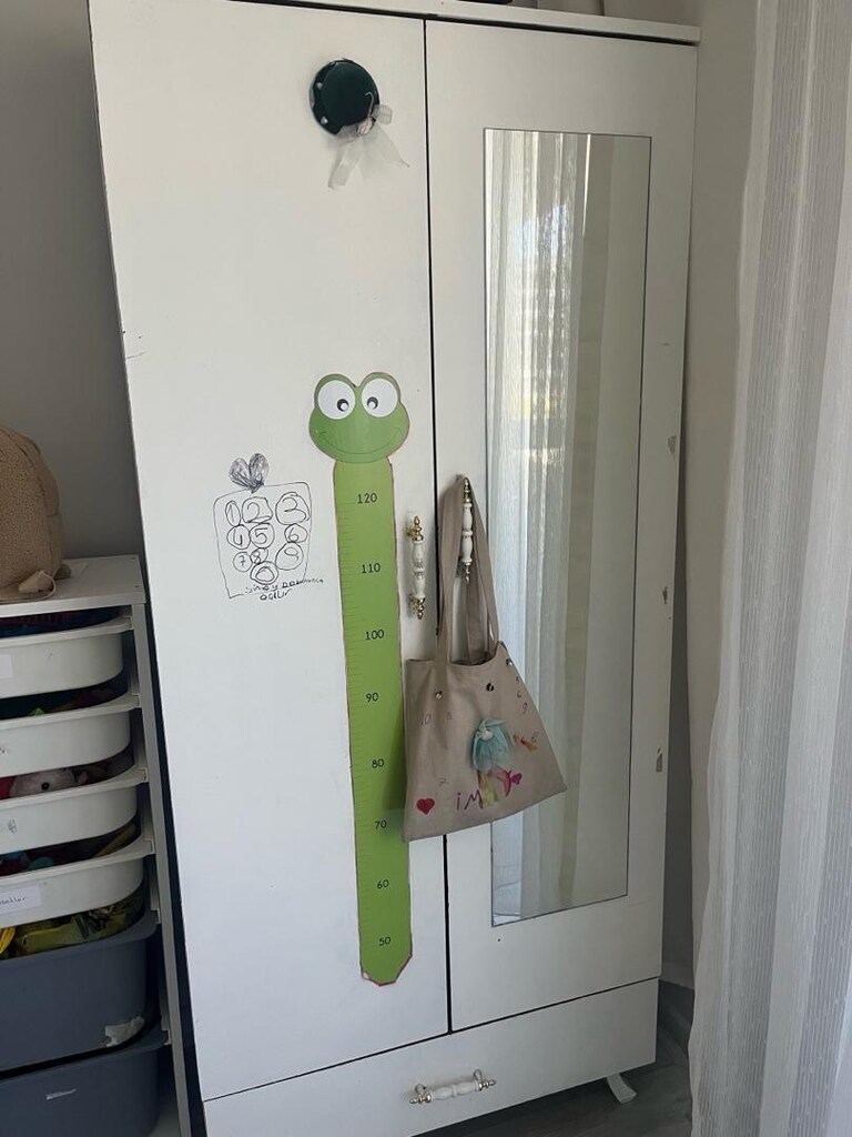 gardrop raflı aynalı elbise dolabı - 2