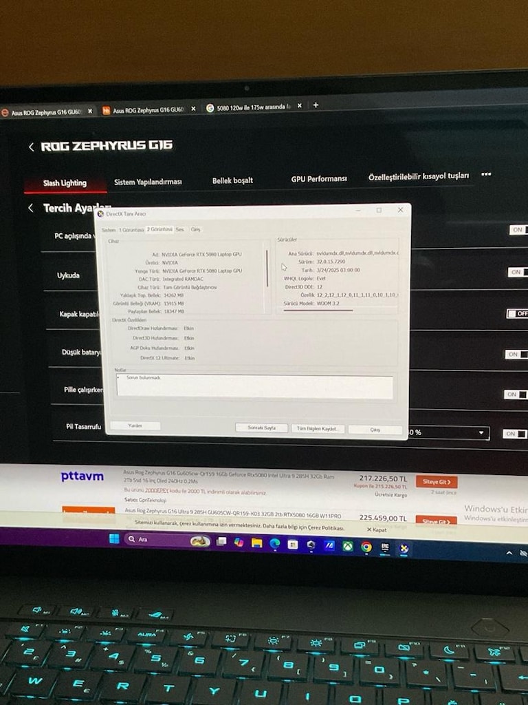 ASUS ROG ZEPYHRUS 16 RTX5080 - 6