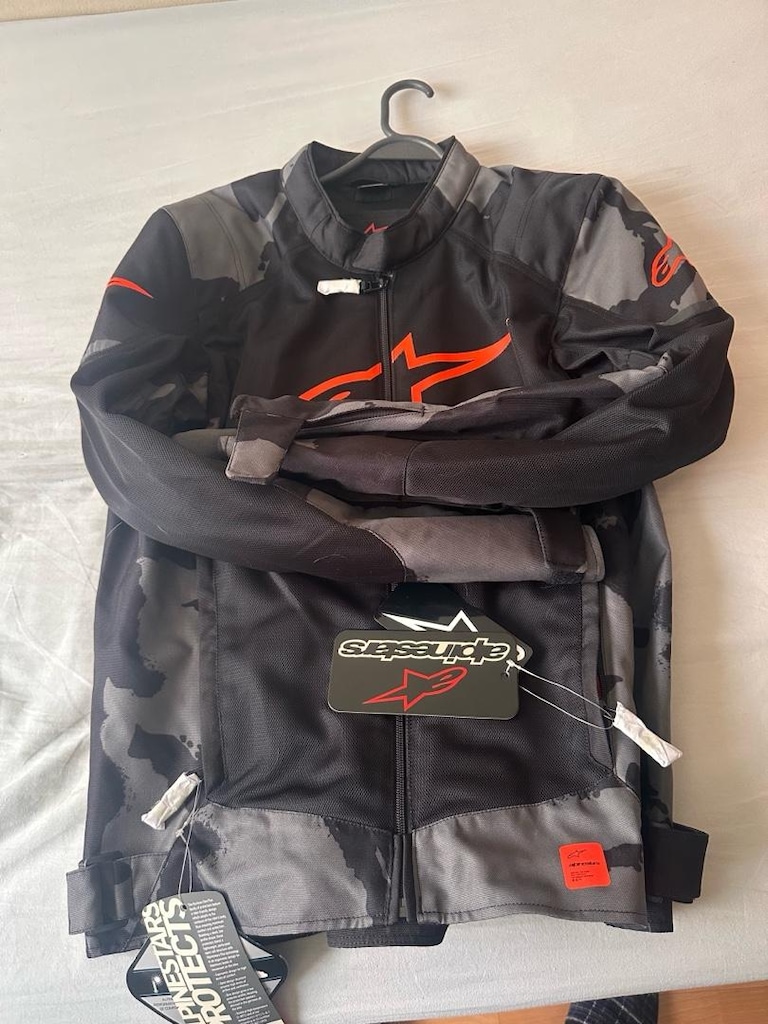 Alpinestars T-SP X SuperAir Yazlık Korumalı Motosiklet Montu Siyah / K - 2