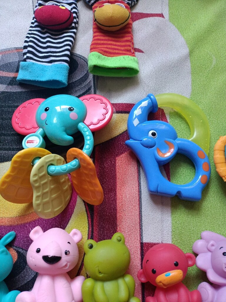 bebek oyuncakları çıngıraklı bebek çorabı - 4