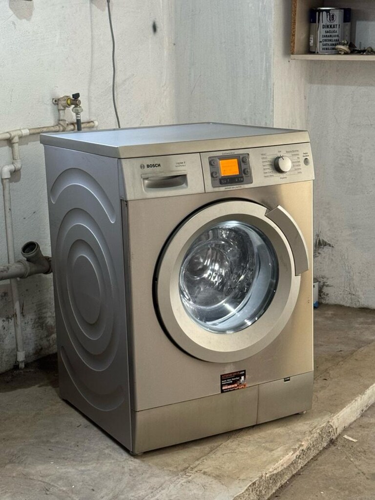 Bosch logixx 8 kg iç aydınlatmalı inox çamaşır makinesi - 3
