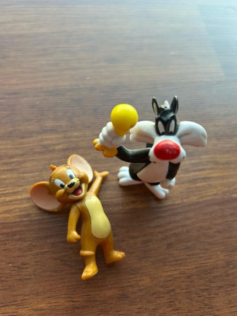 Fare Tom ve Sylvester figür Oyuncak - 5