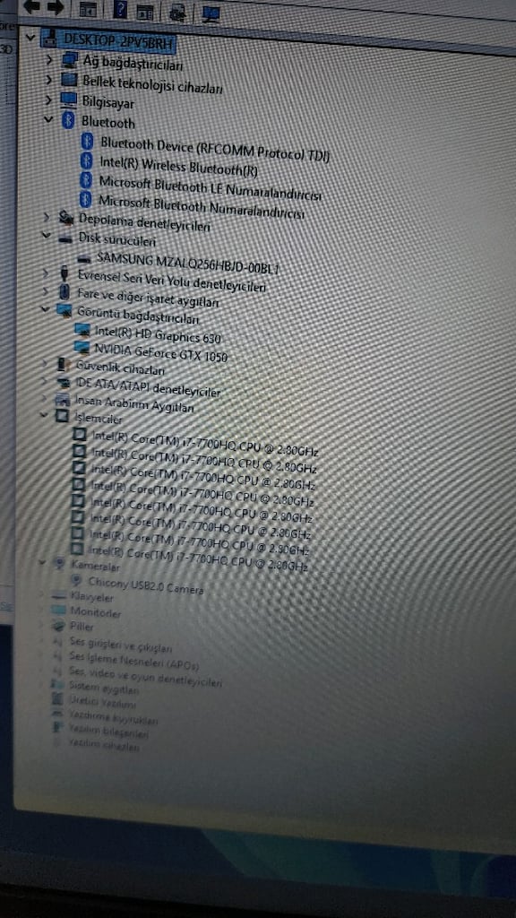 İ7 CPU GTX 1050 VGA 8GB DDR4 256GB SSD - 9