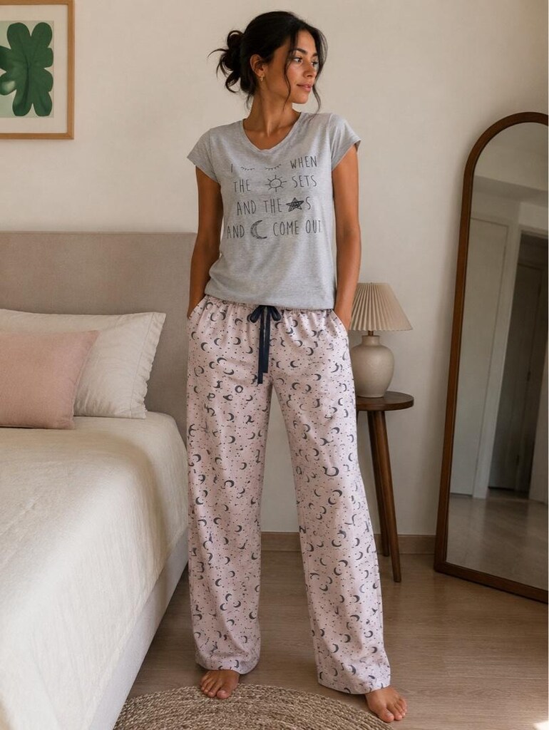 Penti pamuklu pijama takım S - 2