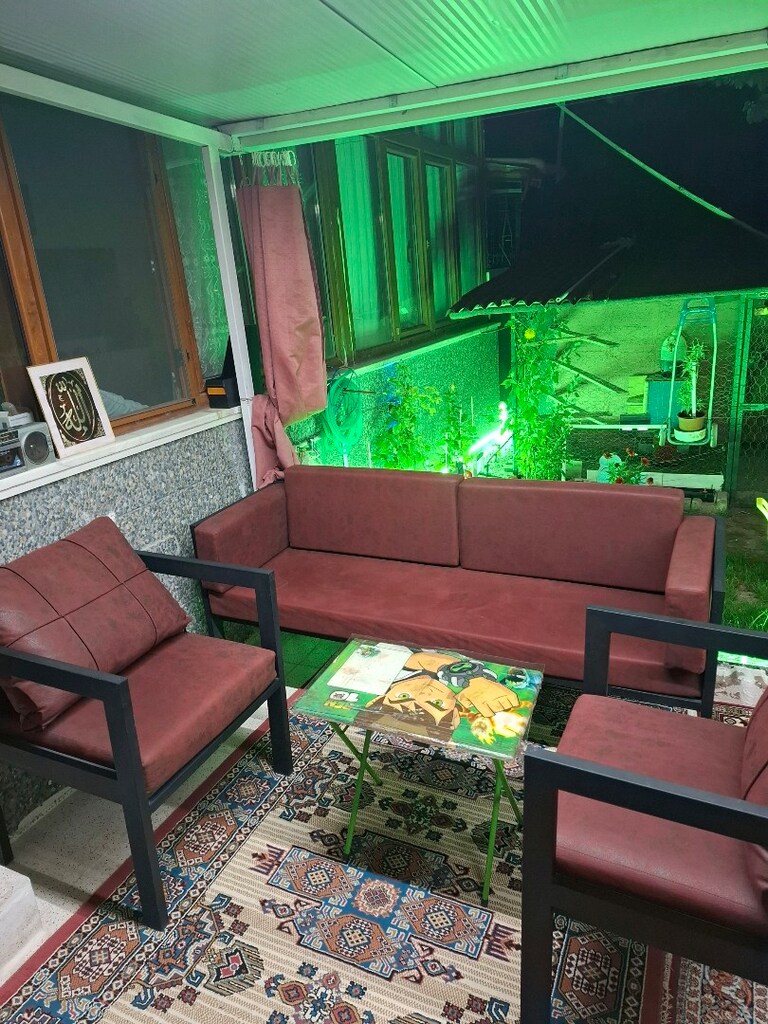 balkon bahçe 1 üçlü 2 tekli oturma seti - 2