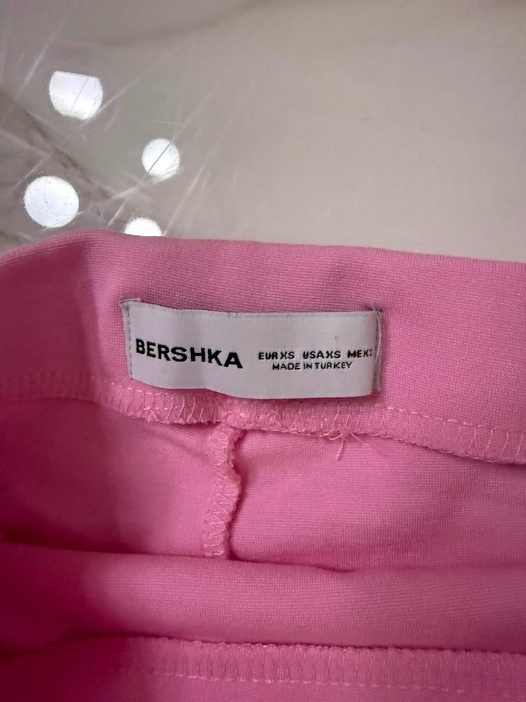 Bershka Pembe Starplez Blüz&Mini Etek - 7
