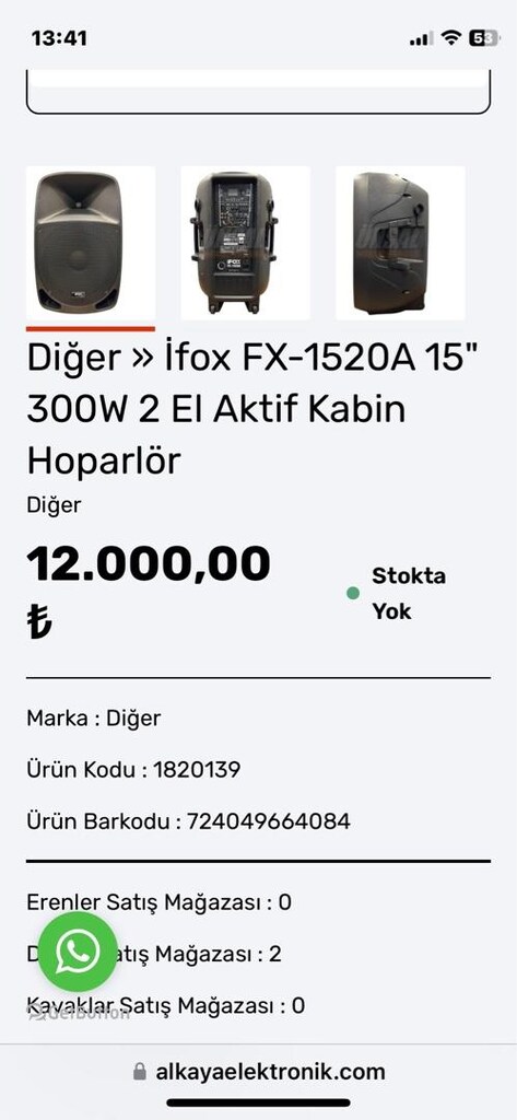 İFOX FX-1520A SIFIR  UYGUN FİYAT - 3