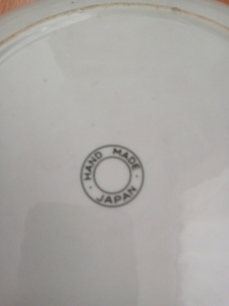 Eskilerden el boyama Japon malı dekoratif tabak 25.5 cm çap - 2