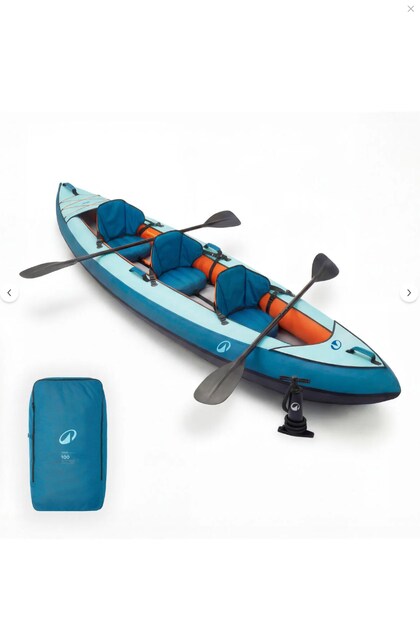 Decathlon Şişme Kano Seti - 2/3 Kişilik - 100 Essentiel