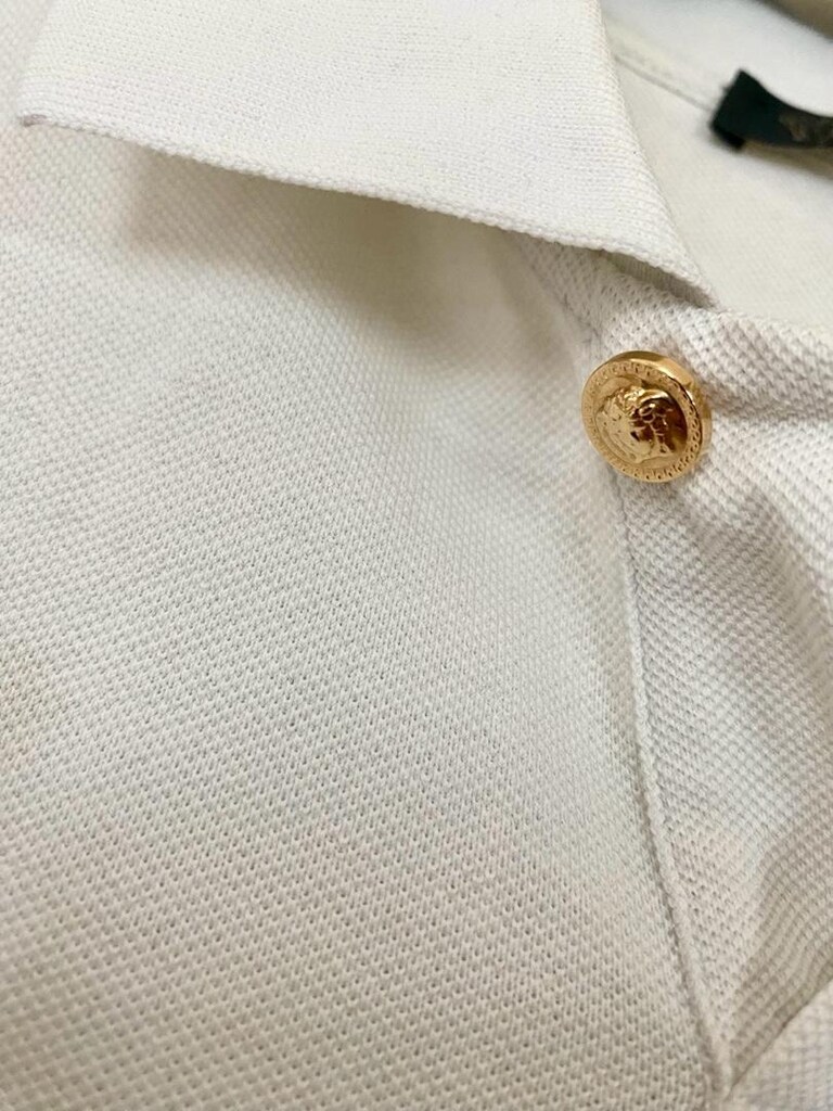 Versace Beyaz Polo Yaka Tişört - 3