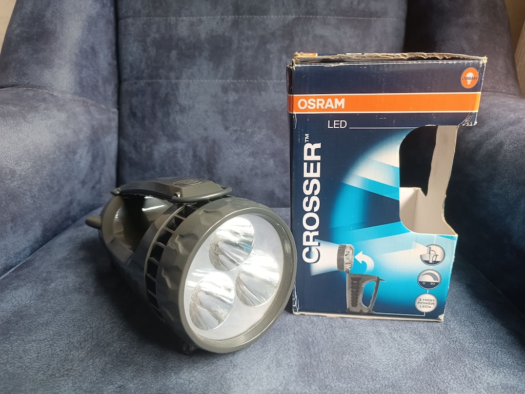 Osram Crosser 3 LED'li XL El Feneri (Siyah) - 2